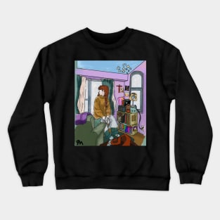 Praying at the window Crewneck Sweatshirt